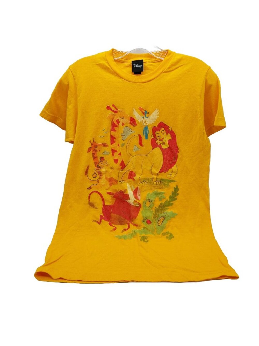 Disney The Lion King T Shirt Size Small Yellow Short Sleeve Tee Tultex